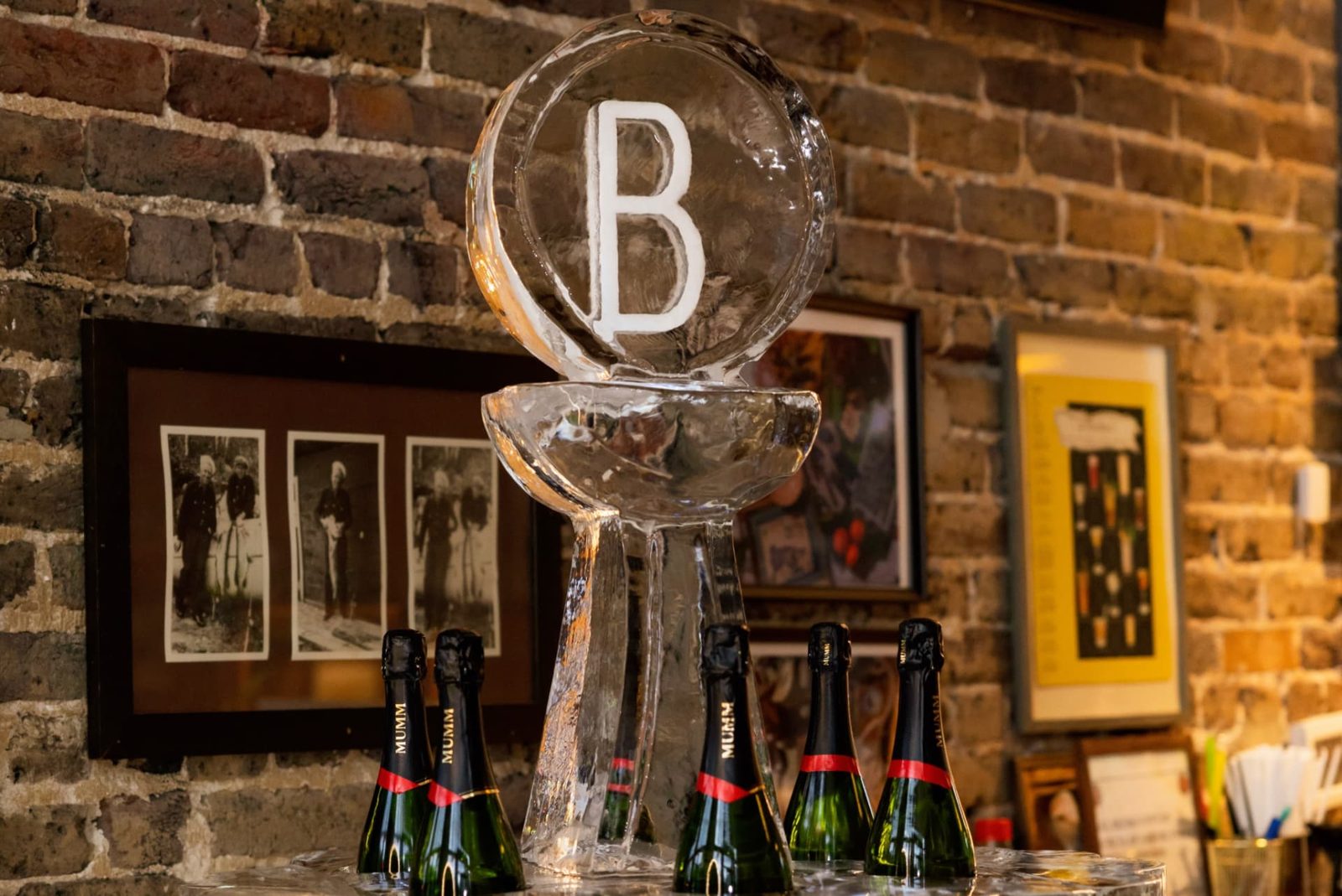 Custom ice sculpture